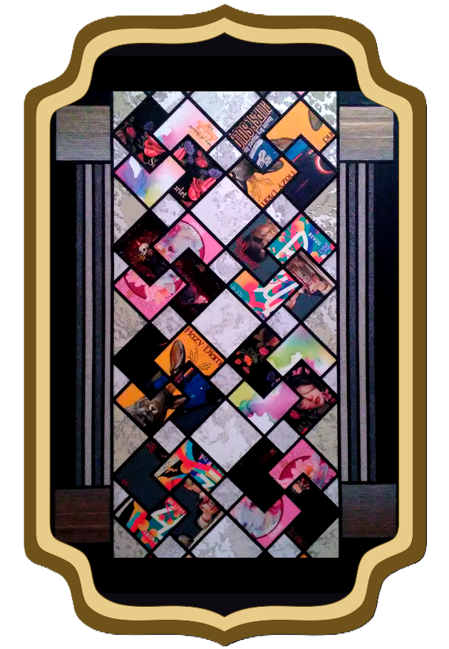 Tableau décoratif à base de papiers upcyclés